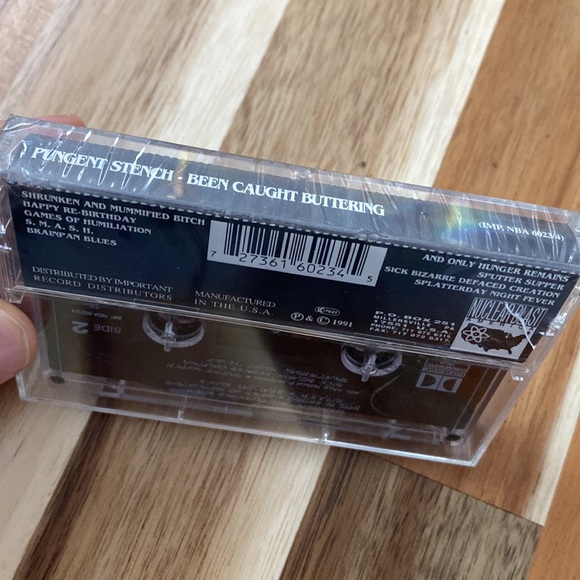PUNGENT STENCH Been Caught Buttering 1991 Cassette (Collectible) Nuclear Blast - Picture 6 of 6